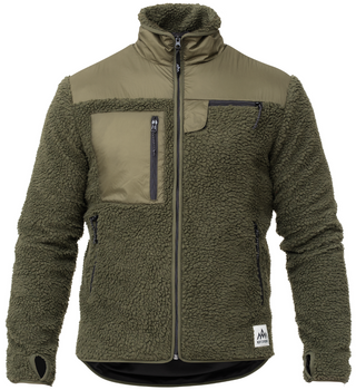 HeatX Heated Pile Fleece Unisex L Olive Green + powerbanka