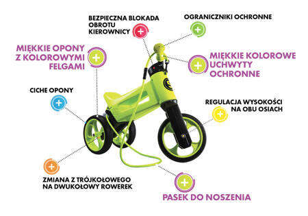 Dětské krosové kolo Super Sport  2v1 FUNNY WHEELS RIDER Černá