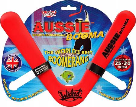 Wicked Aussie Booma bumerang dosah 25-30 metrů