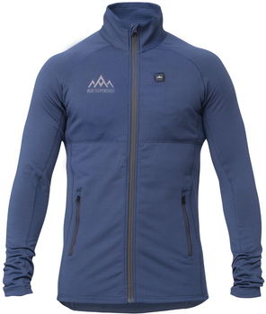 HeatX Heated Grid Fleece Mens M Blue + power banka