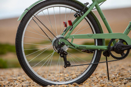 Vintage kolo Huffy Sienna 27,5", index Shimano 7 rychlostí, zelené