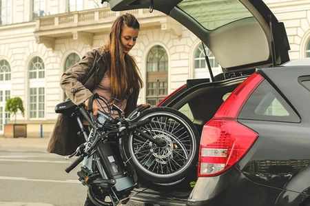 Skládací kolo Jobobike SAM, menší rám, 20" kolo, šedá