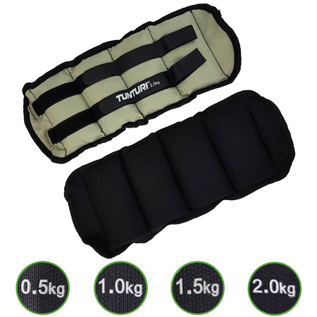Závaží Kotníkové závaží Ruce Zápěstí Tunturi 2 x 2,0 kg